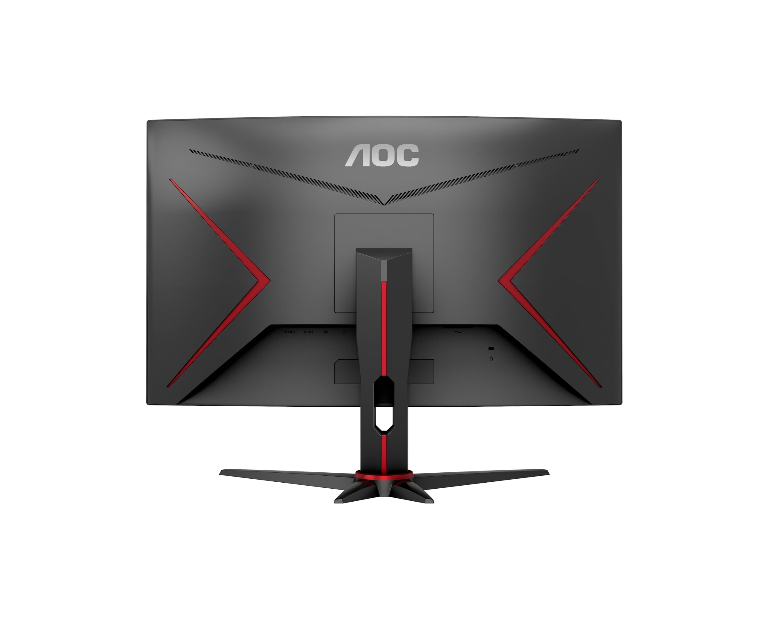 AOC 27 Inch QHD Curved Gaming Monitor - 165Hz Refresh Rate, 1ms Response Time, AMD FreeSync Premium, 2560x1440 Resolution, HDMI & DisplayPort - Ideal for Esports, FPS & Racing Games (Black-Red)