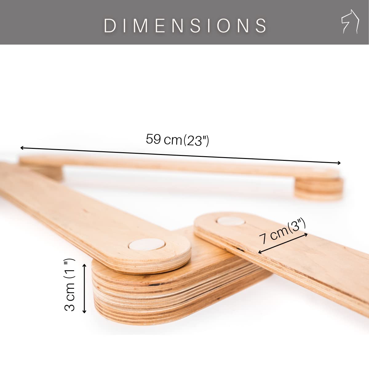 Wooden Balance Beam Stepping Stones for Kids - Indoor & Outdoor Montessori Balance Board, Toddler Coordination Toys, Gross Motor Equipment, Kids Furniture, Gymnastics Balance Game - Perfect for Playrooms, Backyards, and Preschool Activities
