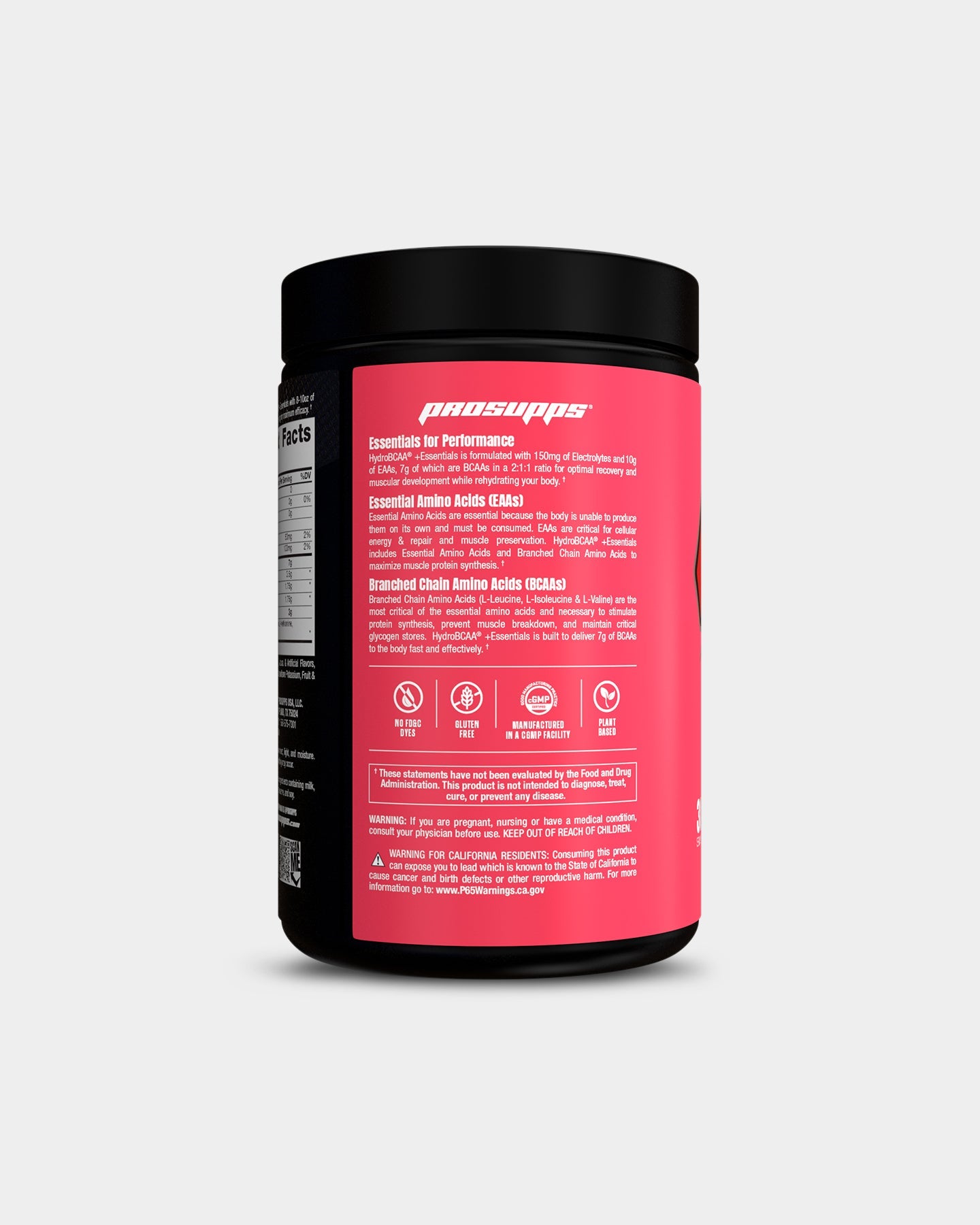 Pro Supps HydroBCAA Plus Essentials - Premium BCAA Supplement for Muscle Recovery & Hydration - Ideal for Workouts, Fitness & Bodybuilding