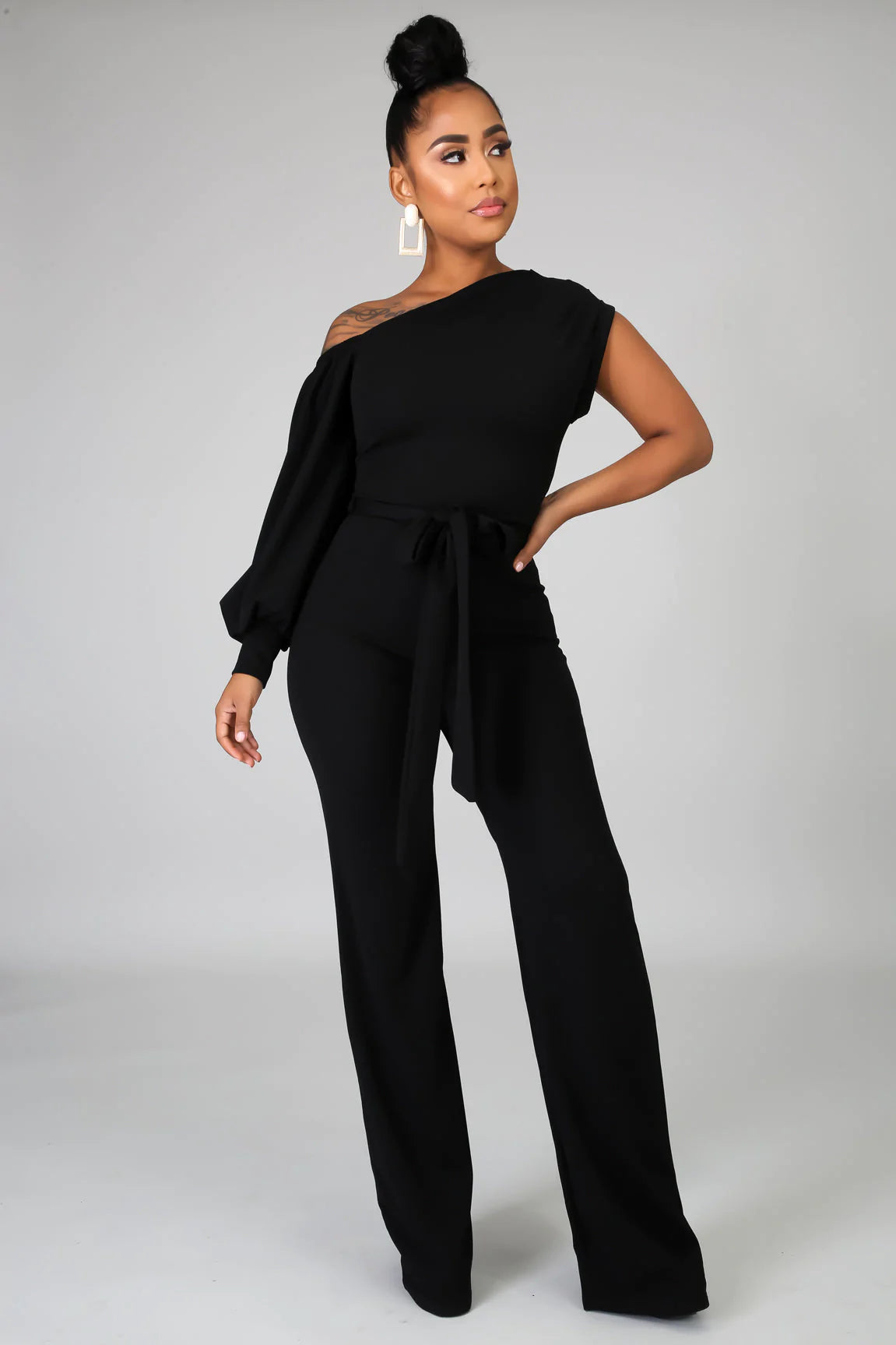 Stylish Black Jumpsuit for Women - Trendy One Piece Romper with Pockets | Perfect for Casual Outings, Date Nights & Summer Vacations