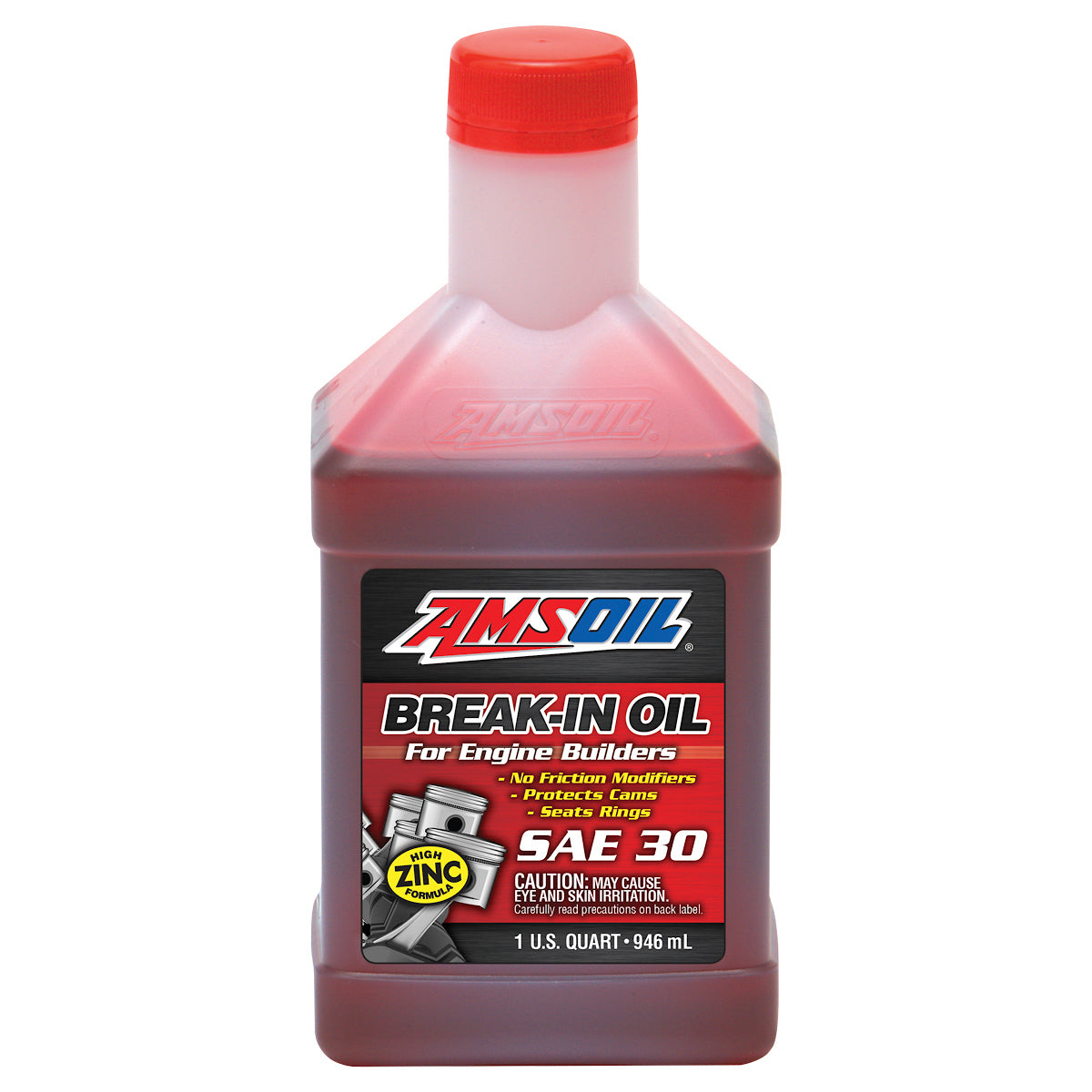 AMSOIL Break In Oil SAE 30 - High Performance Engine Break-In Lubricant for Motorcycles, ATVs & Small Engines - Ideal for New Engine Break-In Periods