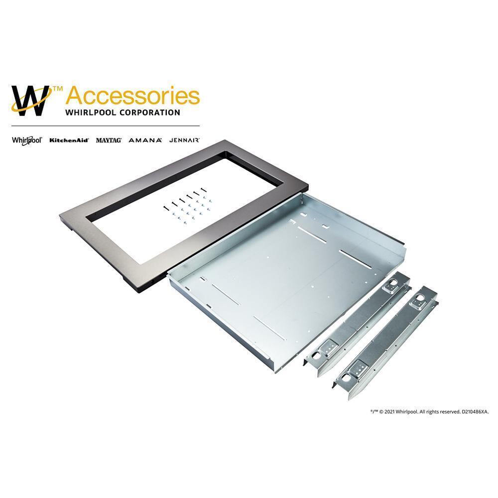 Amana MK2220AZ Stainless Steel Countertop Microwave Trim Kit - Anti-Fingerprint, Space-Saving Design for Kitchen, Office, or Dorm Room