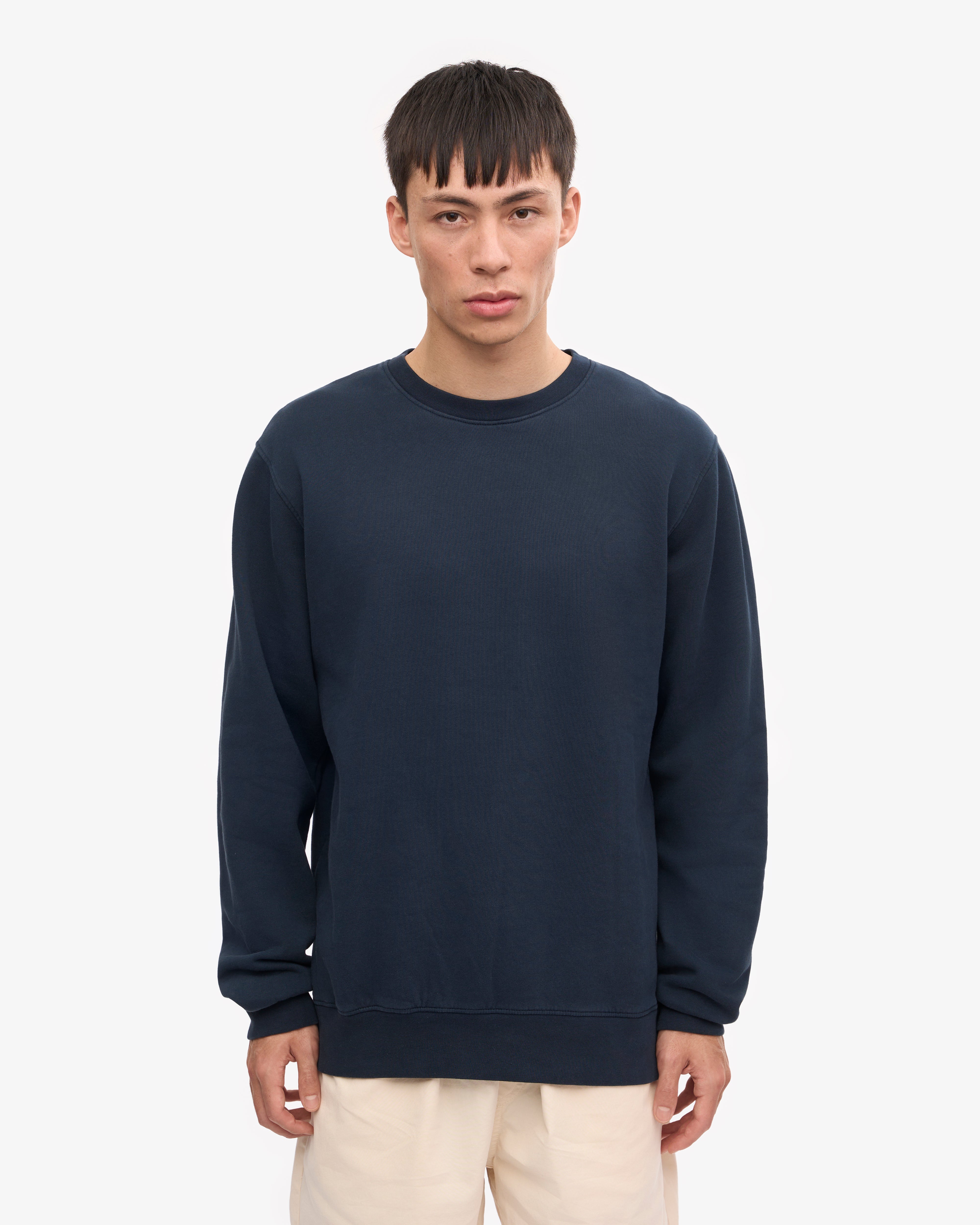 Classic Organic Cotton Crew Neck T-Shirt for Men - Navy Blue | Soft, Breathable & Comfortable | Perfect for Casual Wear, Gym & Everyday Outfits