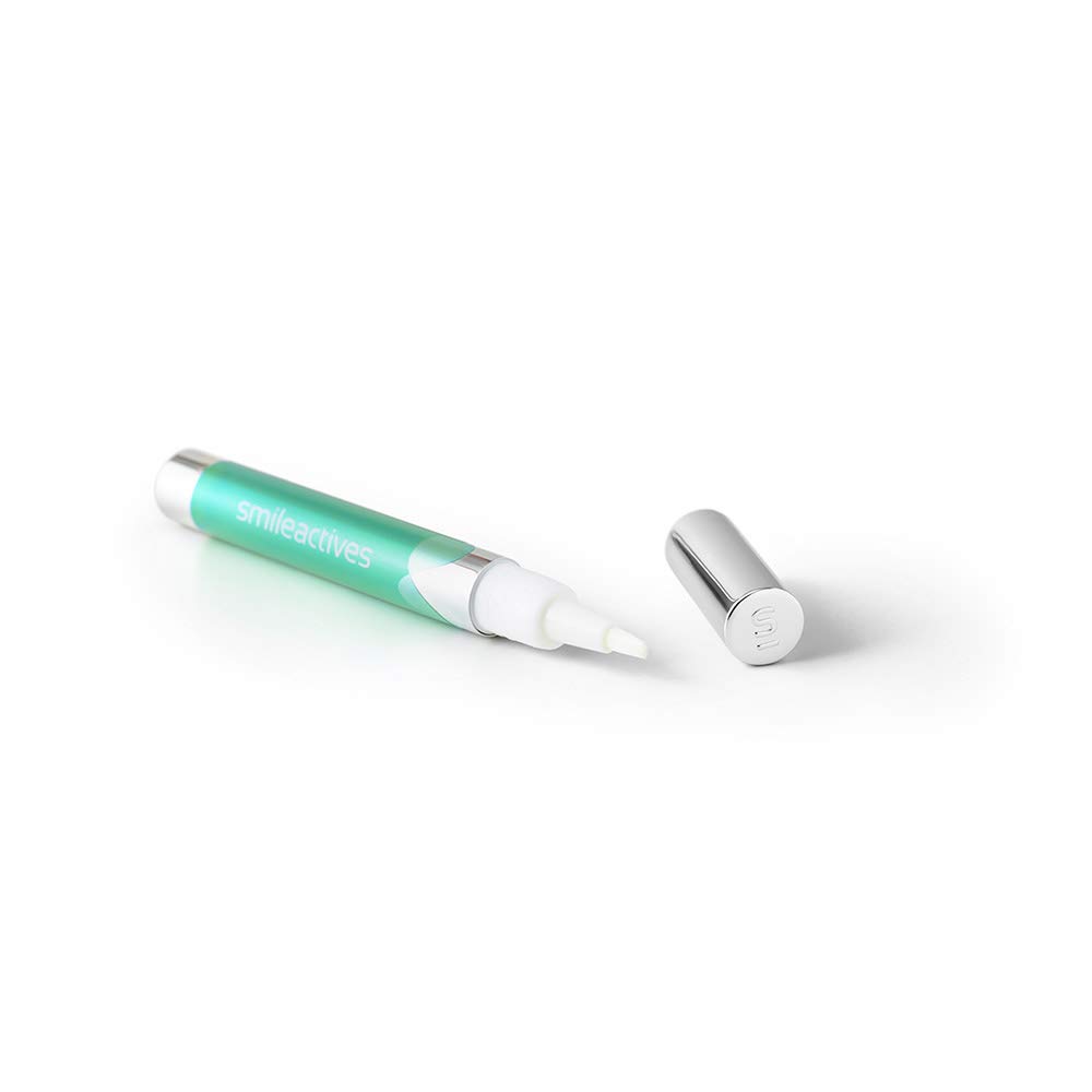 Smileactives Teeth Whitening Pen - Fast Acting Dental Whitener & Stain Remover with Precision Brush Tip | Professional Whitening Gel for Brighter Smile | Travel-Friendly & Easy to Use | Spearmint Flavor | Perfect for On-the-Go Whitening, Pre-Date Prep, and Special Occasions | 1 Pack