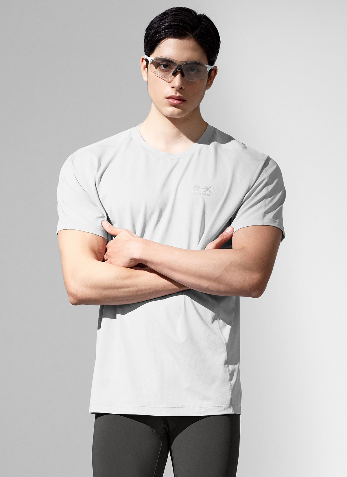 RX Aero Mesh Short Sleeve Men's Running Shirt - Lightweight Breathable Athletic Top for Jogging, Gym & Outdoor Sports