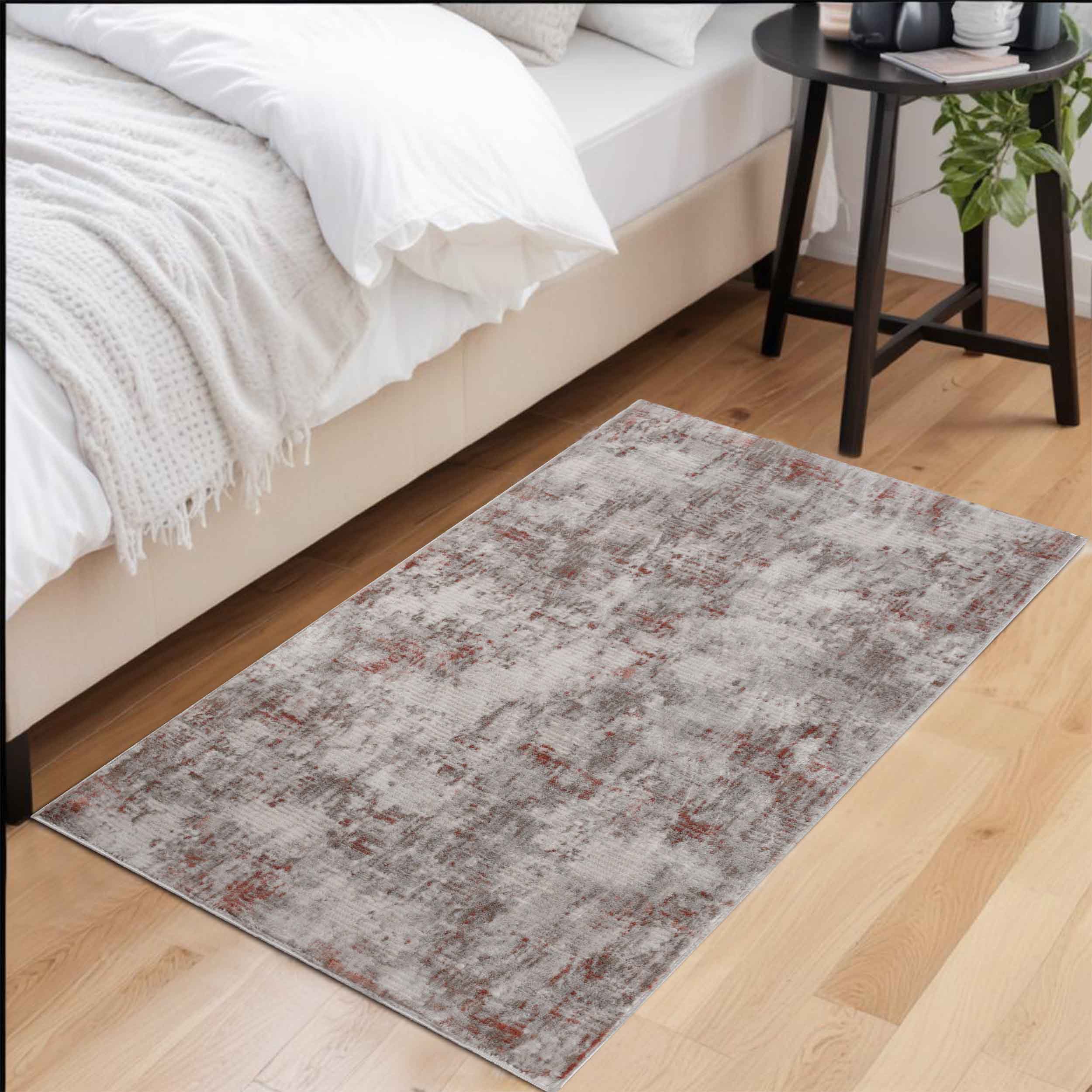 Euphemia Distressed Abstract Eclectic Modern Indoor Area Rug or Runner - Soft Bohemian Style Carpet for Living Room, Bedroom, Office Decor