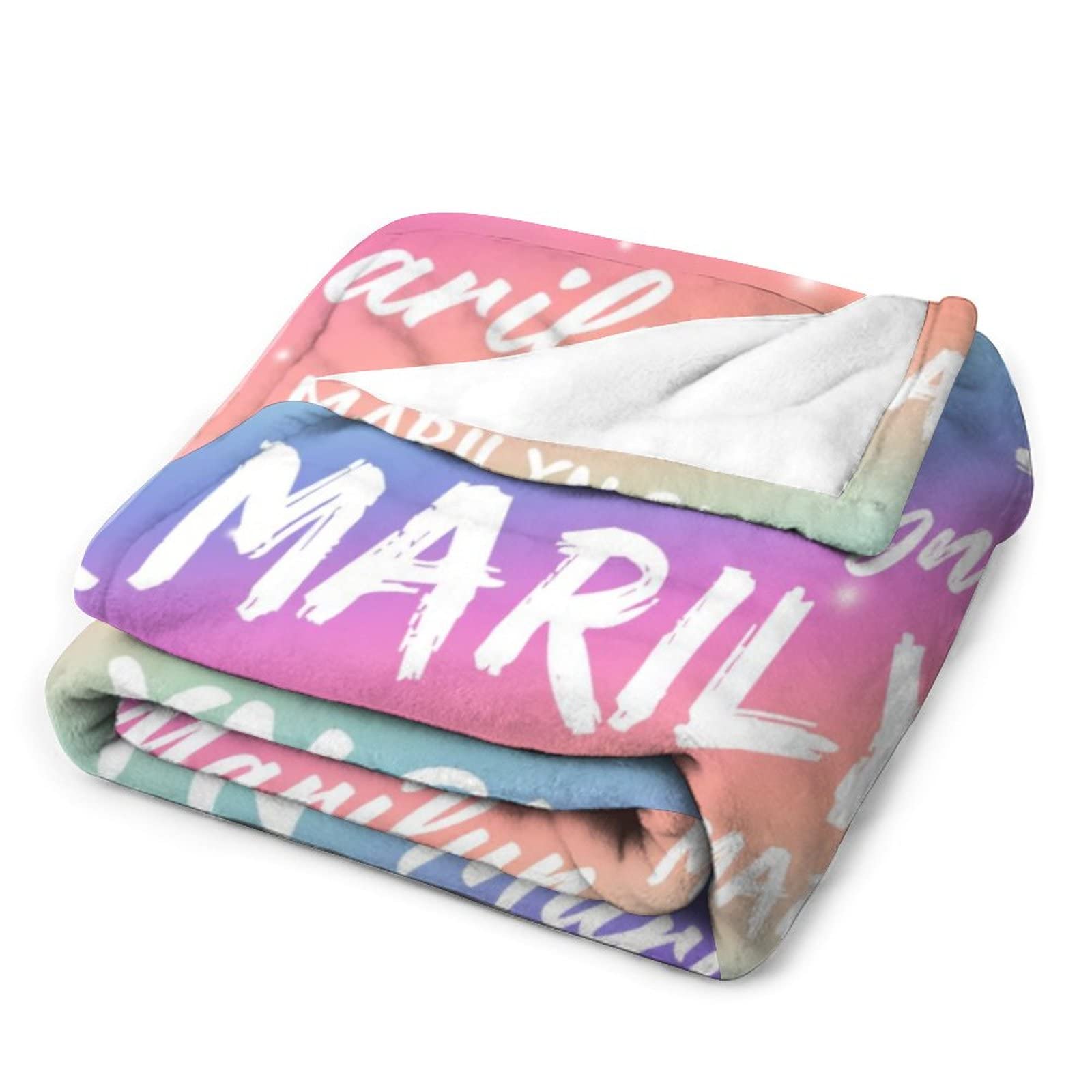 Personalized Baby Blankets for Boys & Girls - Custom Name Throw Blankets for Kids & Adults - 30