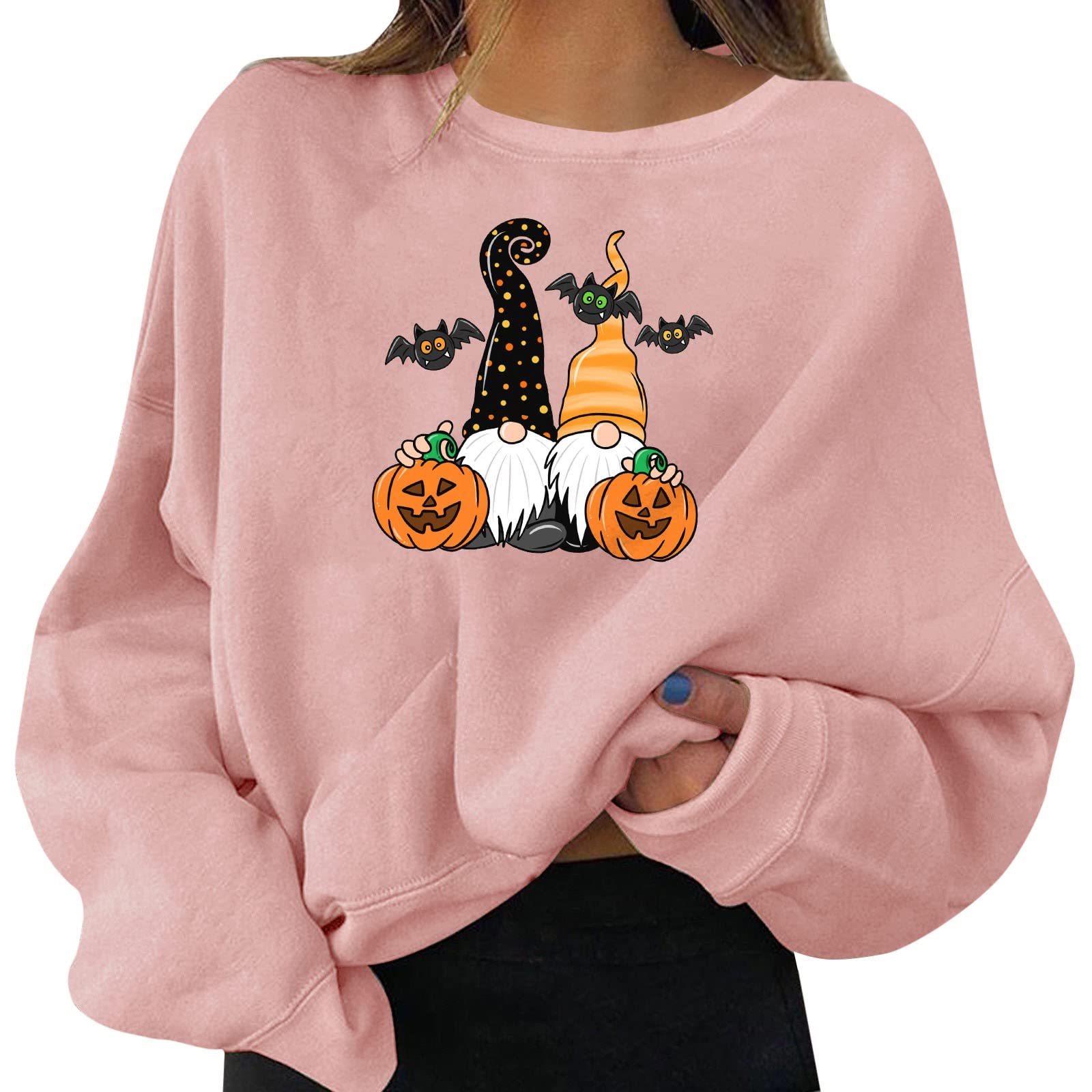 Women's Casual Hoodie Dress - Halloween Graphic Print Pullover with Round Neck & Zip Up | Cozy Warm Fleece Loungewear for Fall, Winter & Halloween Costume Parties