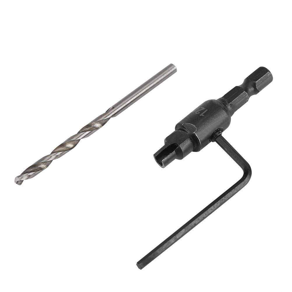 6 Pcs HSS Countersink Drill Bit Set - 1/4
