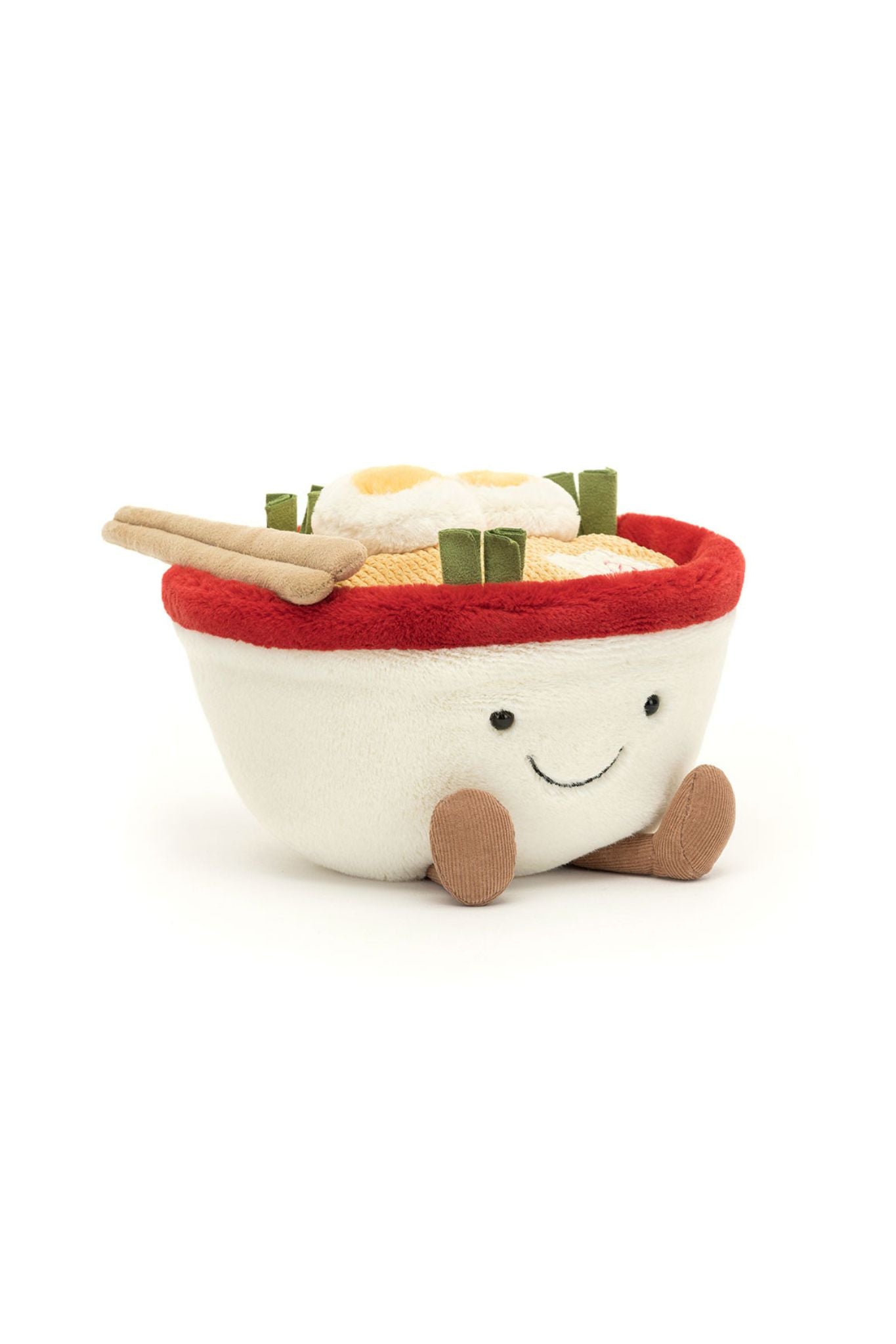 Jellycat Amuseables Ramen Plush Toy - Cute & Soft Japanese Noodle Stuffed Animal for Kids & Adults - Perfect for Gifts, Home Decor, and Cuddling