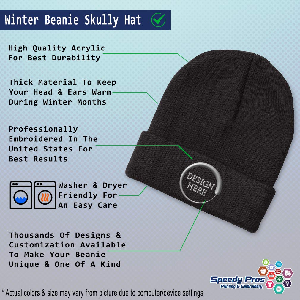 Bass Clef Music Beanie for Men & Women - Acrylic Embroidered Skull Cap Winter Hat - One Size Fits All - Perfect for Musicians, Cold Weather & Outdoor Activities