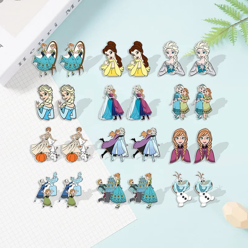 Frozen-Inspired Earrings - Disney Princess Jewelry for Women & Girls | Perfect for Cosplay, Costume Parties & Disney Themed Events