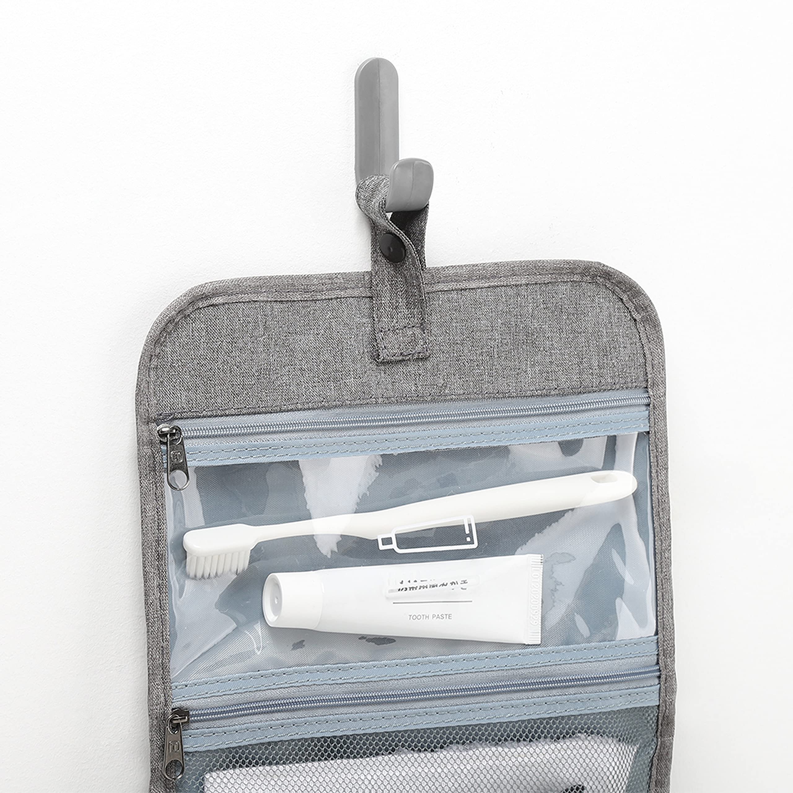 Waterproof Hanging Toiletry Bag for Travel & Bathroom - Cyan