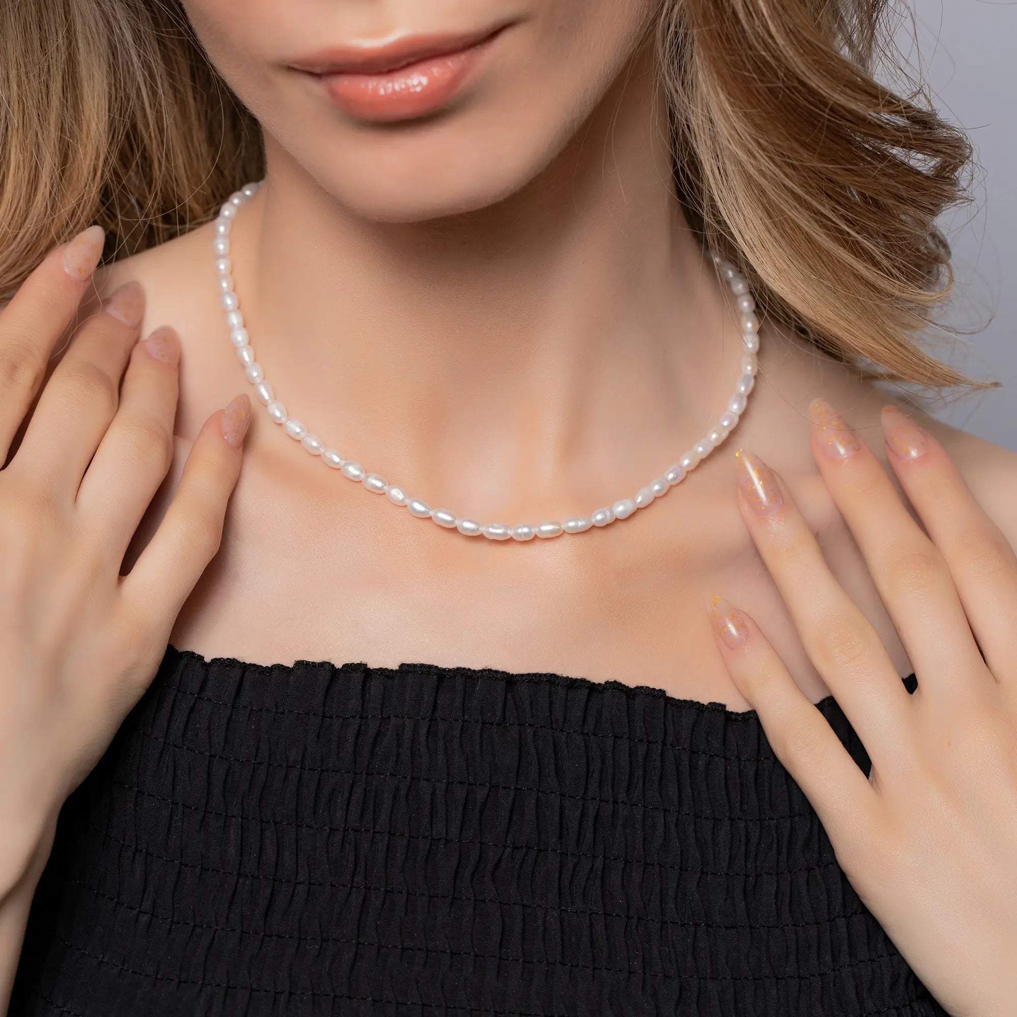 Elegant Diana Pearl Necklace for Women - 18K Gold Plated Freshwater Pearl Pendant Jewelry - Perfect for Weddings, Anniversaries & Special Occasions