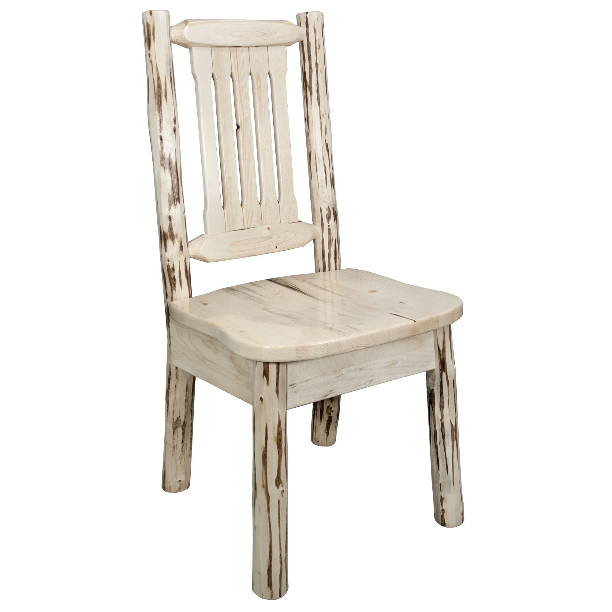 Montana Side Chair with Ergonomic Wooden Seat - Comfortable Dining & Office Chair for Home & Workspace