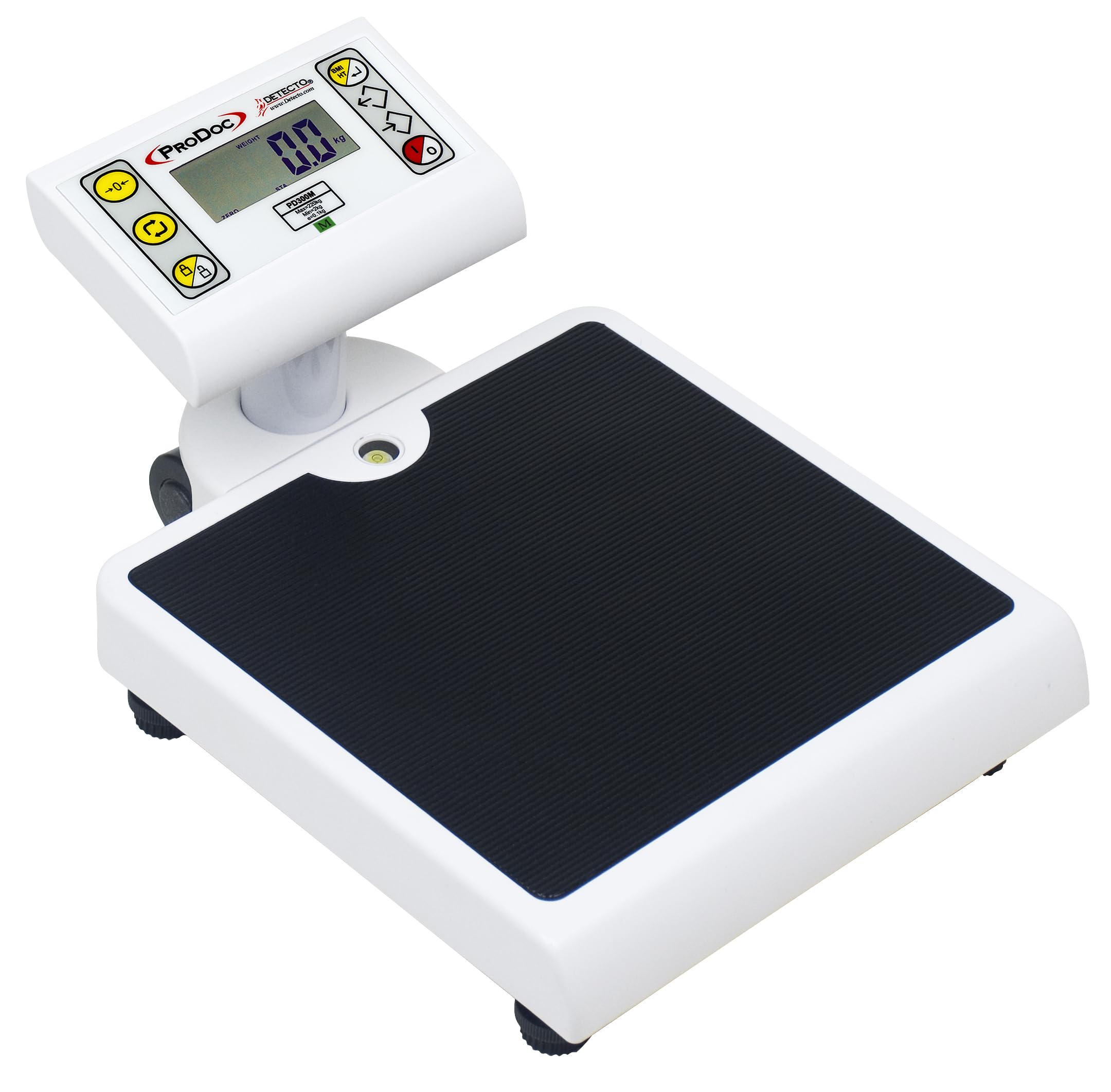 Detecto ProDoc Digital Medical Scale - 220kg Capacity (485 lbs) - OIML Certified Precision Scale for Doctors & Clinics - Ideal for Hospitals, Home Health Care & Weight Management