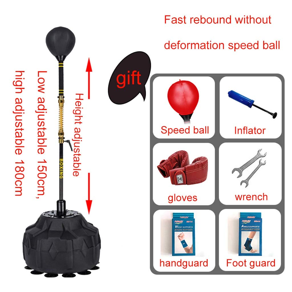 Adjustable Height Cobra Boxing Bag - Fast Rebound Free Standing Punching Ball for Fitness & Reflex Training | Perfect for Home Gym, Boxing Practice & Speed Training