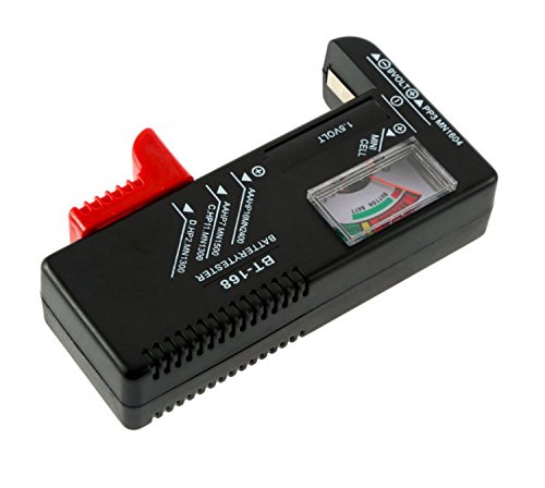 Homiki Universal Battery Tester - AA AAA C D 9V PP3 & Button Cell Battery Checker | Perfect for Home, Office, Toys, Flashlights & Electronic Devices
