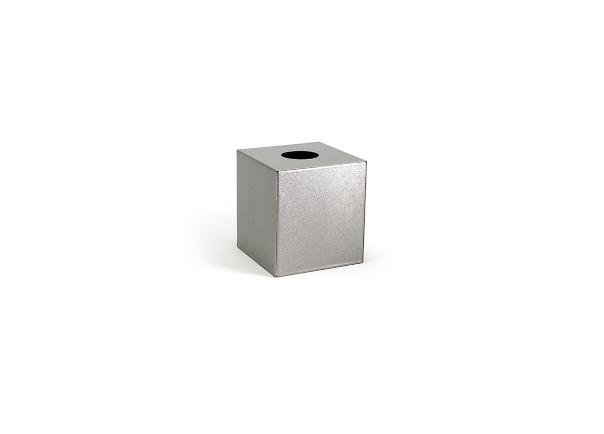 FOH Brushed Stainless Steel Tissue Box Cover - Set of 4 | Elegant Home Decor for Living Room, Bathroom & Office | Rust-Resistant & Durable Tissue Holder
