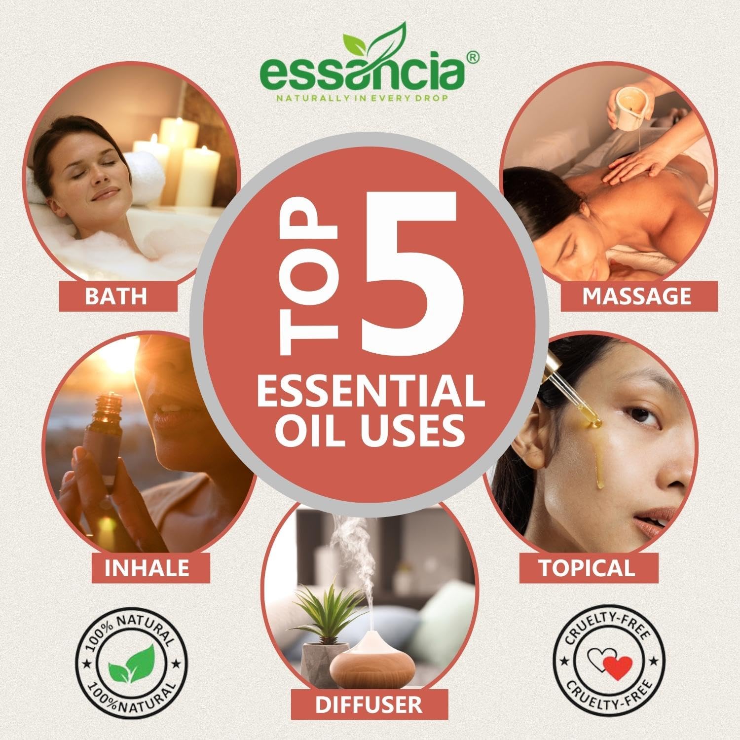 **Essencia 100% Pure Carrot Seed Essential Oil - 30ml, Undiluted & Natural for Skin Nourishment & Hair Care | Therapeutic Grade for Aromatherapy, Massage & DIY Beauty**