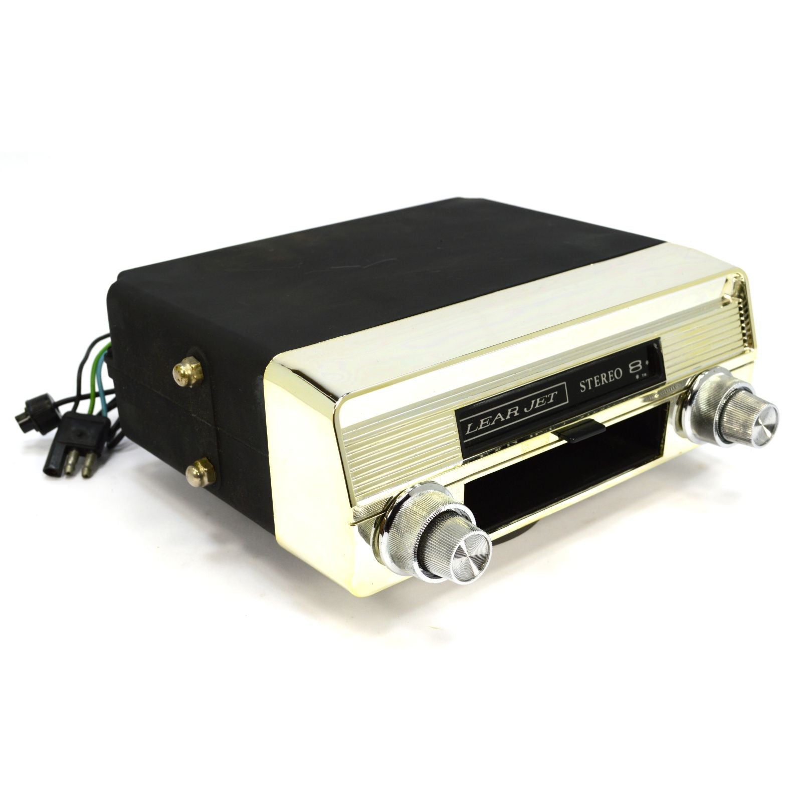 Vintage LEAR JET STEREO 8 TRACK PLAYER Model AS 830 H - Classic Car Audio In-Dash Stereo System with Original Box - Perfect for Car Enthusiasts & Retro Music Lovers