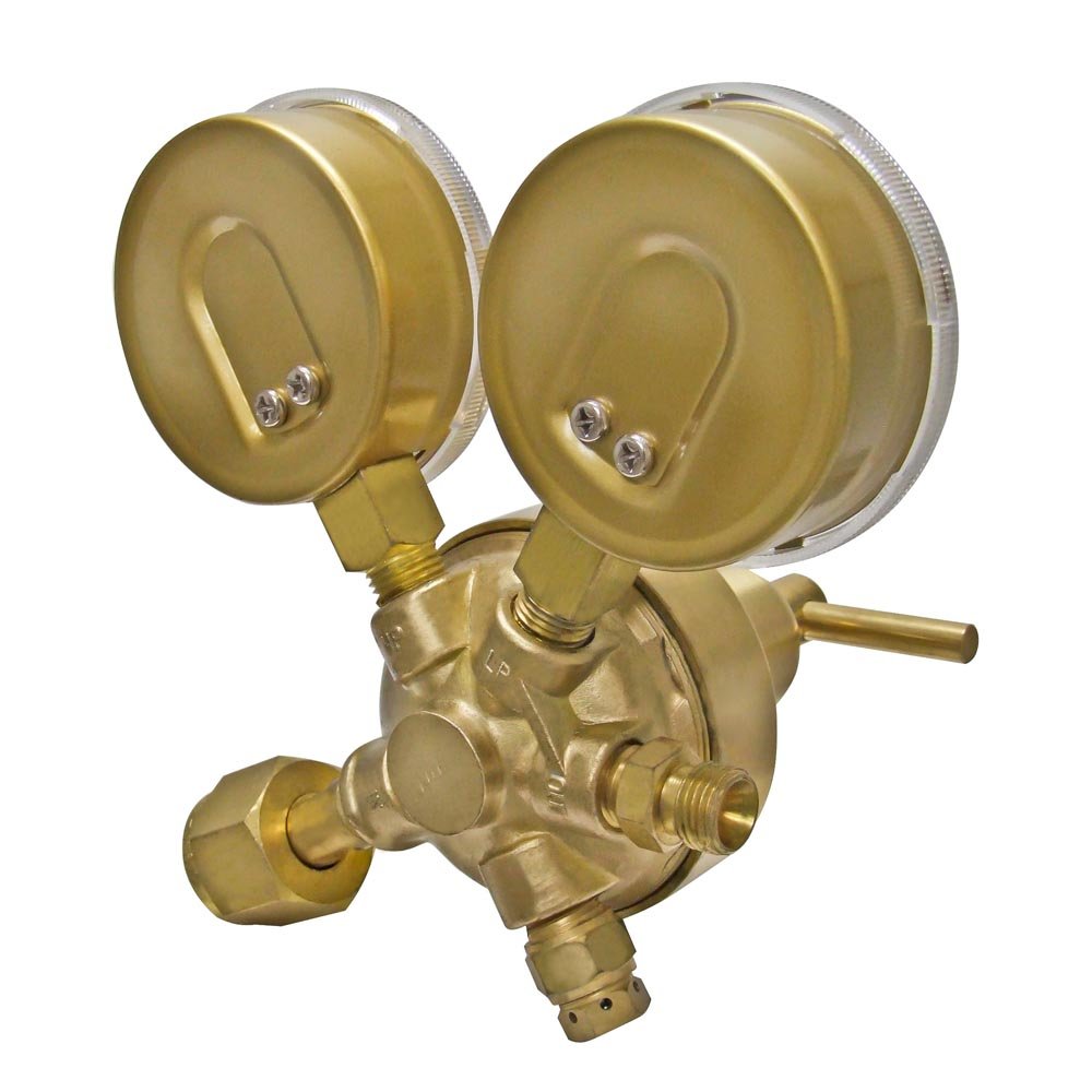 Heavy Duty Single Stage Oxygen Regulator with CGA540 Inlet - R350-540 High Flow Gas Control Valve for Welding, Medical & Industrial Use