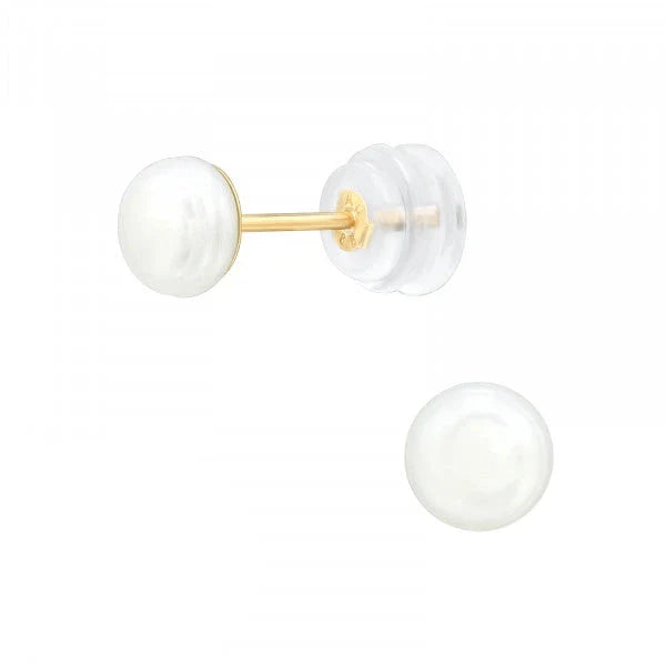 14K Gold Freshwater Pearl Earrings for Women - Elegant Dangle Drop Earrings for Wedding, Party & Special Occasions