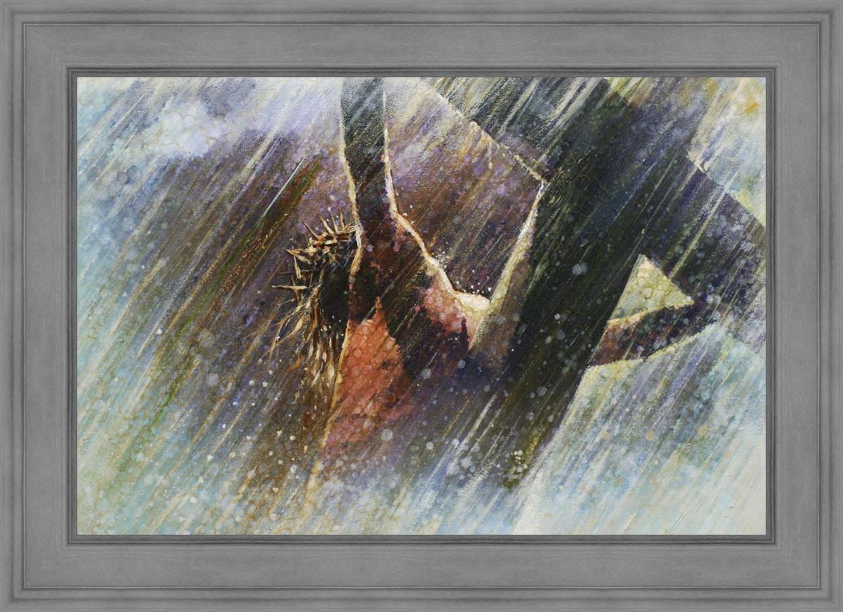 Yongsung Kim Crucifixion Painting - Religious Wall Art for Home & Church Decor - Perfect for Prayer Rooms, Christian Gifts, and Spiritual Spaces