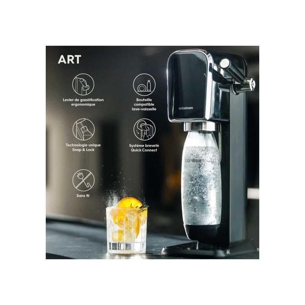SodaStream Sparkling Water Maker Machine - Dishwasher Safe, Easy to Use for Carbonated Drinks at Home, Office or Parties | Perfect for Healthy Hydration & Homemade Sodas