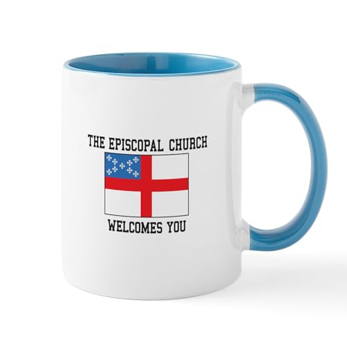 White/Blue Inside - The Episcopal Church Welcomes You Mugs