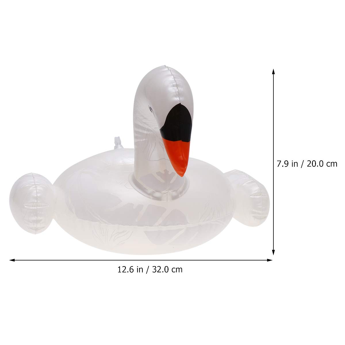 ABOOFAN Waterproof Beer Coaster - Floating Swan Design for Pool, Beach & Outdoor Drinking | White Beer Mat Holder for Drinks by the Pool, Boat or BBQ Party