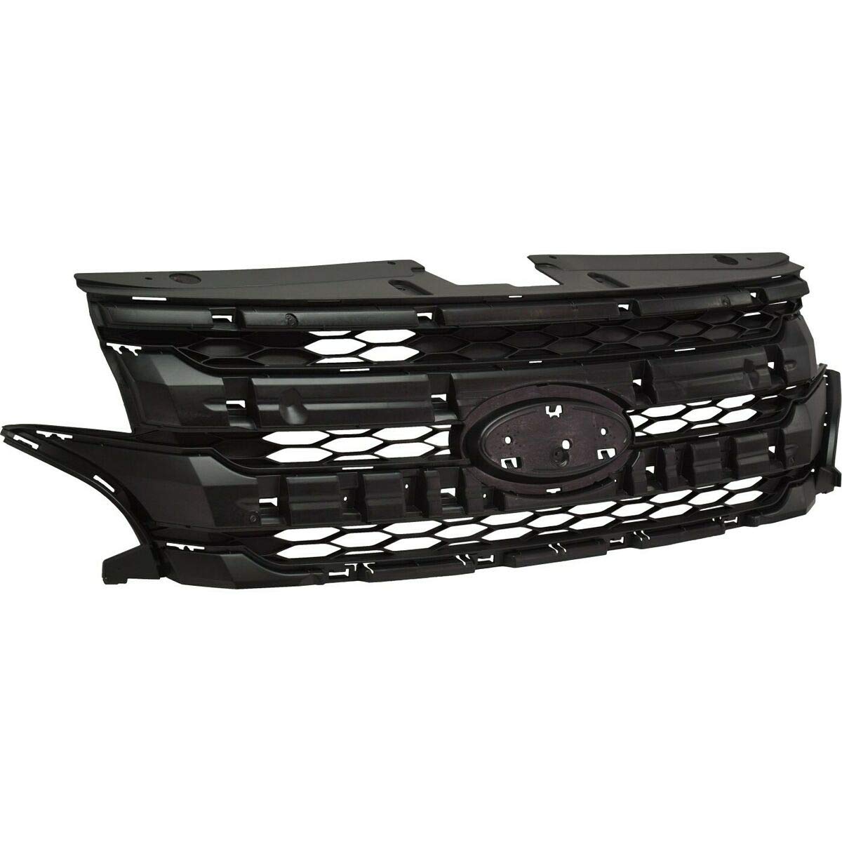 2012-2014 Ford Edge Black Plastic Car Grille Replacement - Durable Aftermarket Front Bumper Grille for Enhanced Vehicle Appearance & Protection (Perfect for Car Upgrades, Restoration, and Customization)