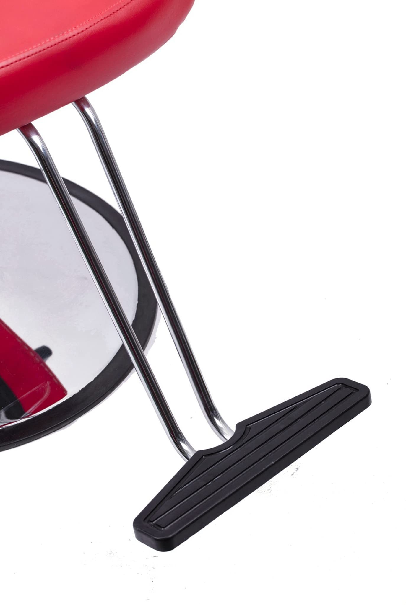 Professional Hydraulic Barber Chair Salon Styling Chair - Adjustable Red Beauty Hairdressing Chair for Hair Stylists | Perfect for Barber Shops, Salons & Home Use