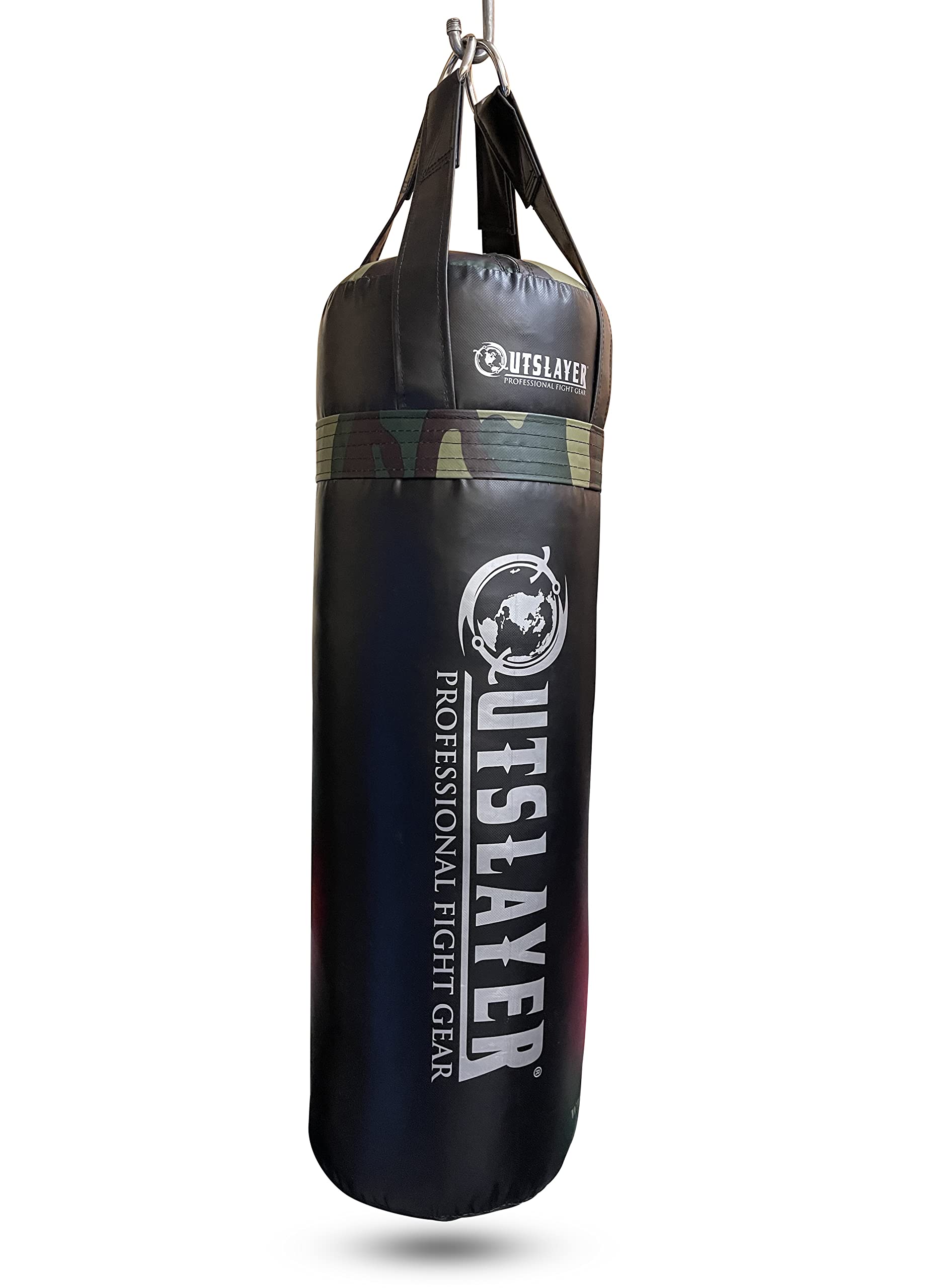 40lb Boxing Heavy Bag for Training - Durable Black/Camo Design - Made in USA - Perfect for Home Gym, Boxing Practice & MMA Workouts