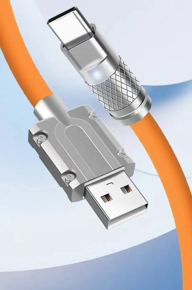 ALI SHIPPING Ultra-Durable 120W Fast Charging Cable - USB-C & Micro USB Connectors for Multiple Devices | Perfect for Travel, Home & Office Charging
