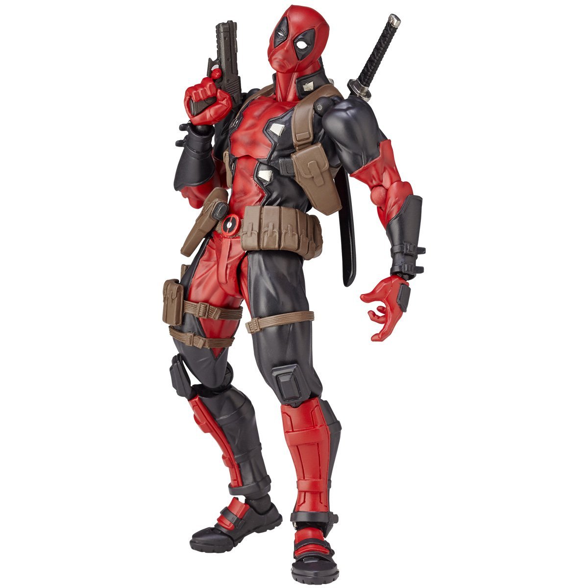 Amazing Yamaguchi Revoltech No. 001 Deadpool Action Figure - Highly Articulated Collectible Toy for Marvel Fans | Perfect for Display, Photography & Cosplay Inspiration