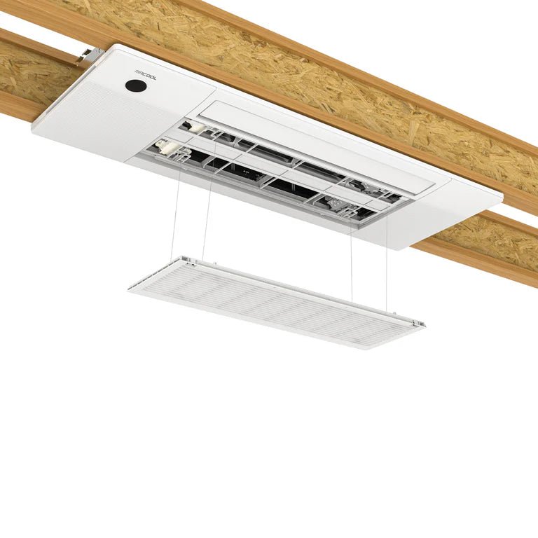 MRCOOL DIY 4th Gen 48,000 BTU 4-Zone Ductless Mini Split AC/Heat Pump System with Ceiling Cassettes (9K+12K+12K+12K, 21 SEER) - Perfect for Whole Home Cooling & Heating, Basements, Garages and Commercial Spaces
