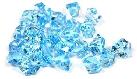 2 Pounds Blue Acrylic Ice Rock Vase Gems - Decorative Table Scatters for Centerpieces, Wedding Decor, Floral Arrangements & Home Decoration