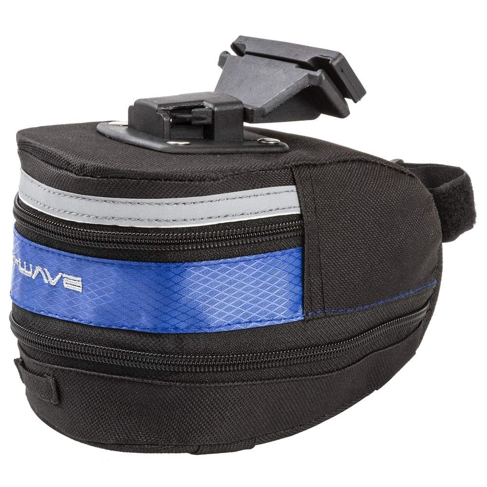 M-Wave Waterproof Bike Seat Bag for Cycling - Durable Bicycle Storage Pouch for Tools, Phone & Essentials - Perfect for Road Bikes, Mountain Biking & Commuting