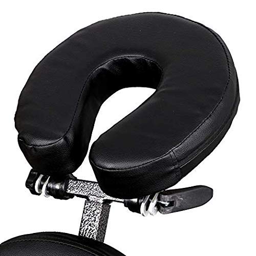 HomGarden Portable Lightweight Massage Chair - Leather Pad Travel Massage Tattoo Spa Chair with Carrying Bag - Perfect for Home, Office, Travel & Tattoo Parlors