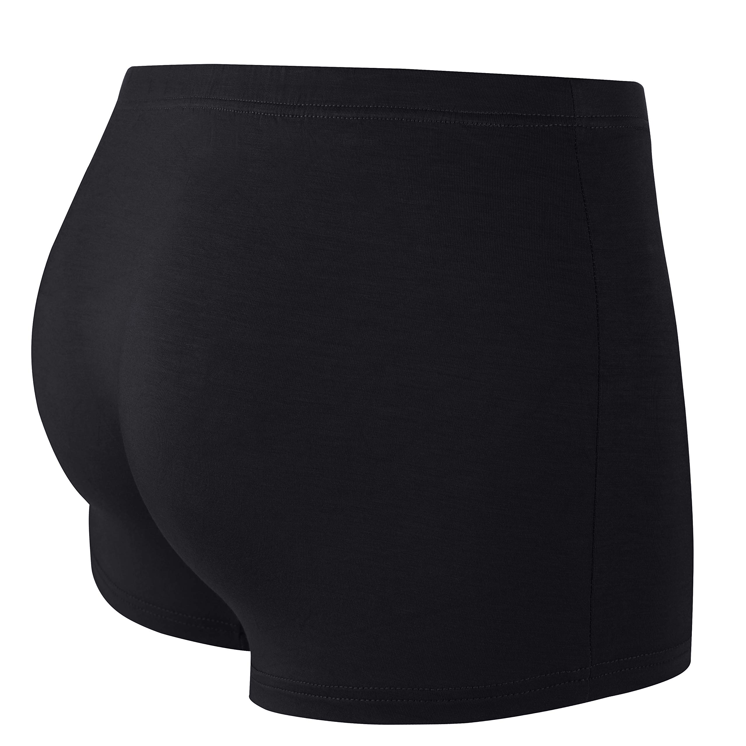 Men's Underwear with Secret Pockets - 2 Pack Black Boxer Briefs for Travel, Gym & Everyday Comfort