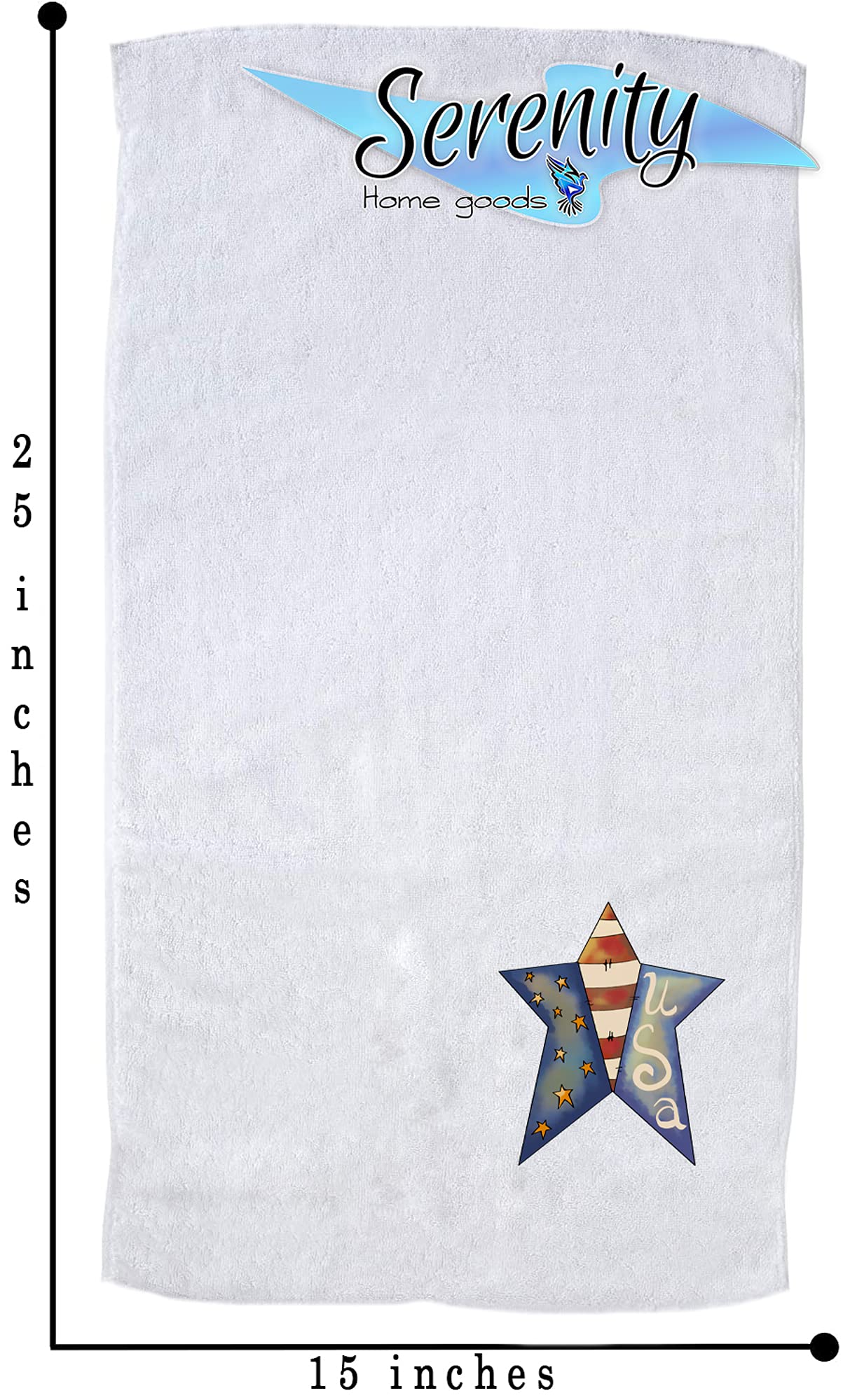 Memorial Day & 4th of July Patriotic Hand Towels - Red White Blue American Flag Kitchen & Bath Towels for Summer Home Decor - Perfect for Spring, Fall Holidays & USA Themed Decorations