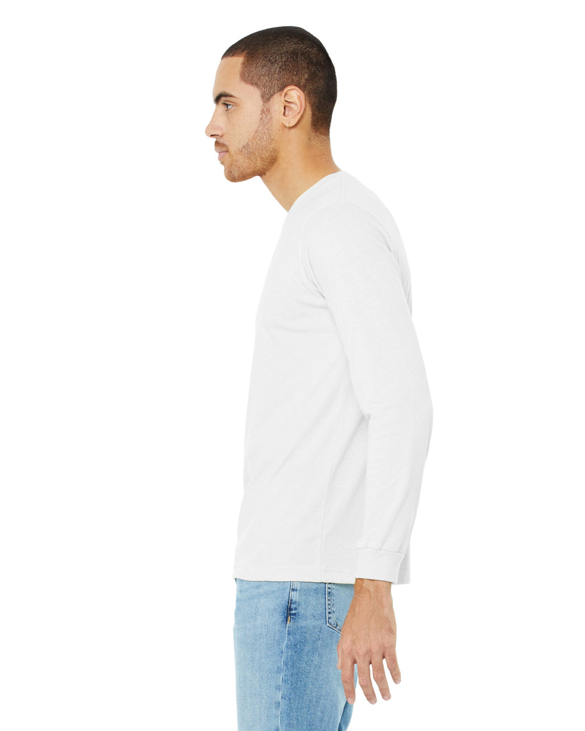 Bella + Canvas 3501CVC Unisex Crewneck Long Sleeve T-Shirt - Soft Cotton Blend Jersey Tee for Men & Women - Perfect for Casual Wear, Layering & Everyday Comfort