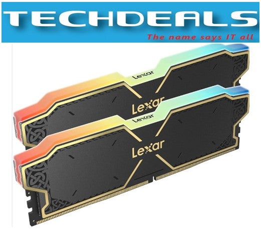 Lexar Thor RGB 32GB (16GBx2) 6000MHz DDR5 CL38 Gaming RAM - High Performance Desktop Memory for PC Builds, Streaming & Content Creation