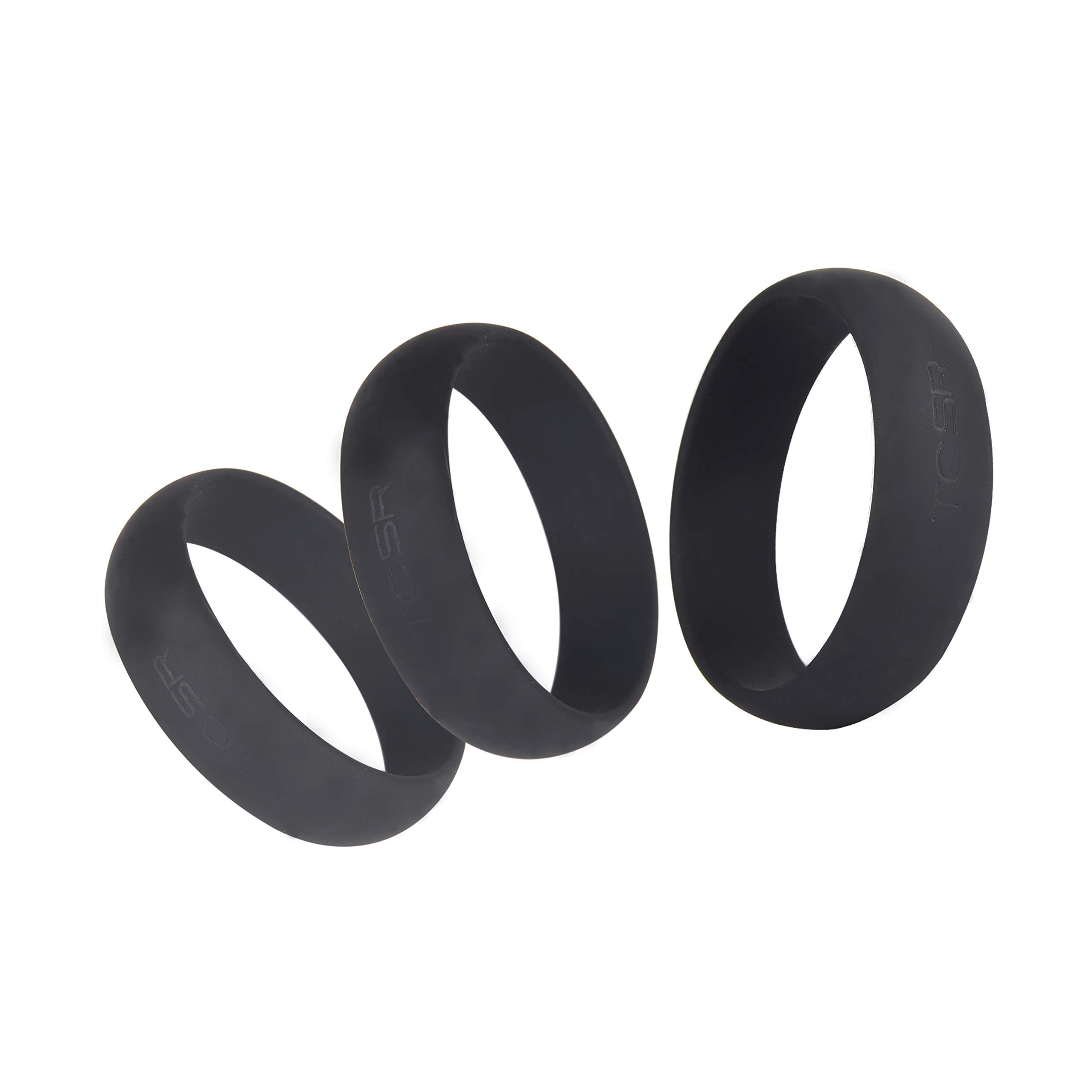 Premium TCSR 6-Pack Silicone Cock Rings Set - Medical Grade Soft & Stretchy Penis Rings for Enhanced Performance - Perfect for Couples, Solo Play & Intimate Moments