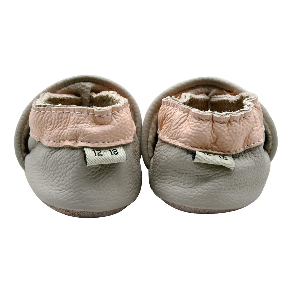 iEvolve Baby Soft Sole First Walker Shoes for Girls & Boys - Non-Slip Toddler Moccasins for Indoor & Outdoor Play, Learning to Walk, and Special Occasions
