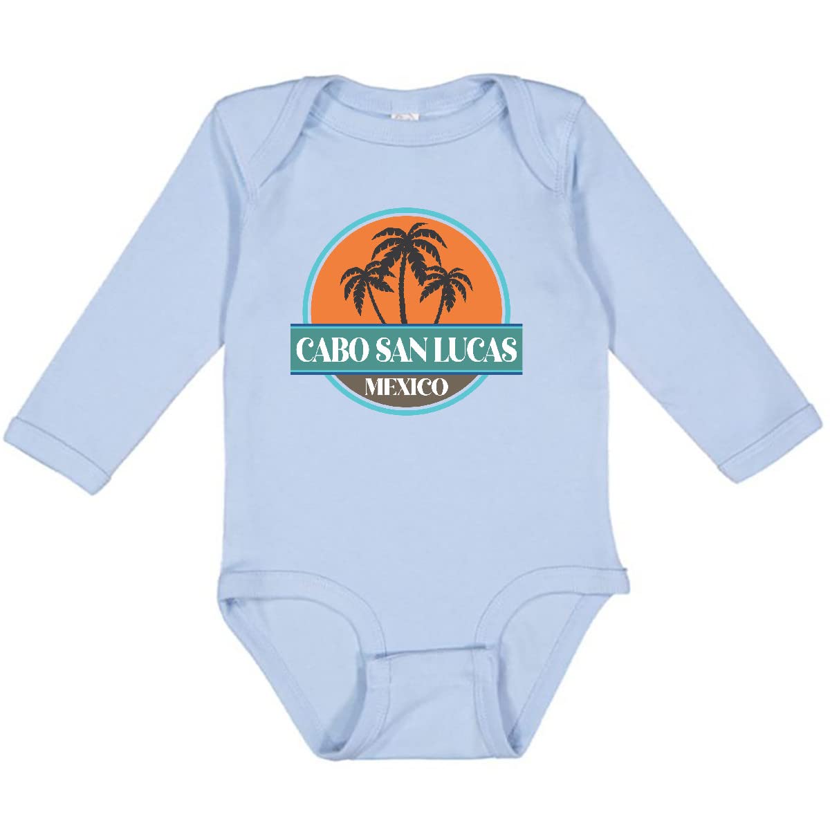 Inktastic Cabo San Lucas Beach Vacation Long Sleeve Baby Bodysuit - Soft Cotton Creeper for Boys & Girls - Perfect for Travel, Beach Trips & Family Photos
