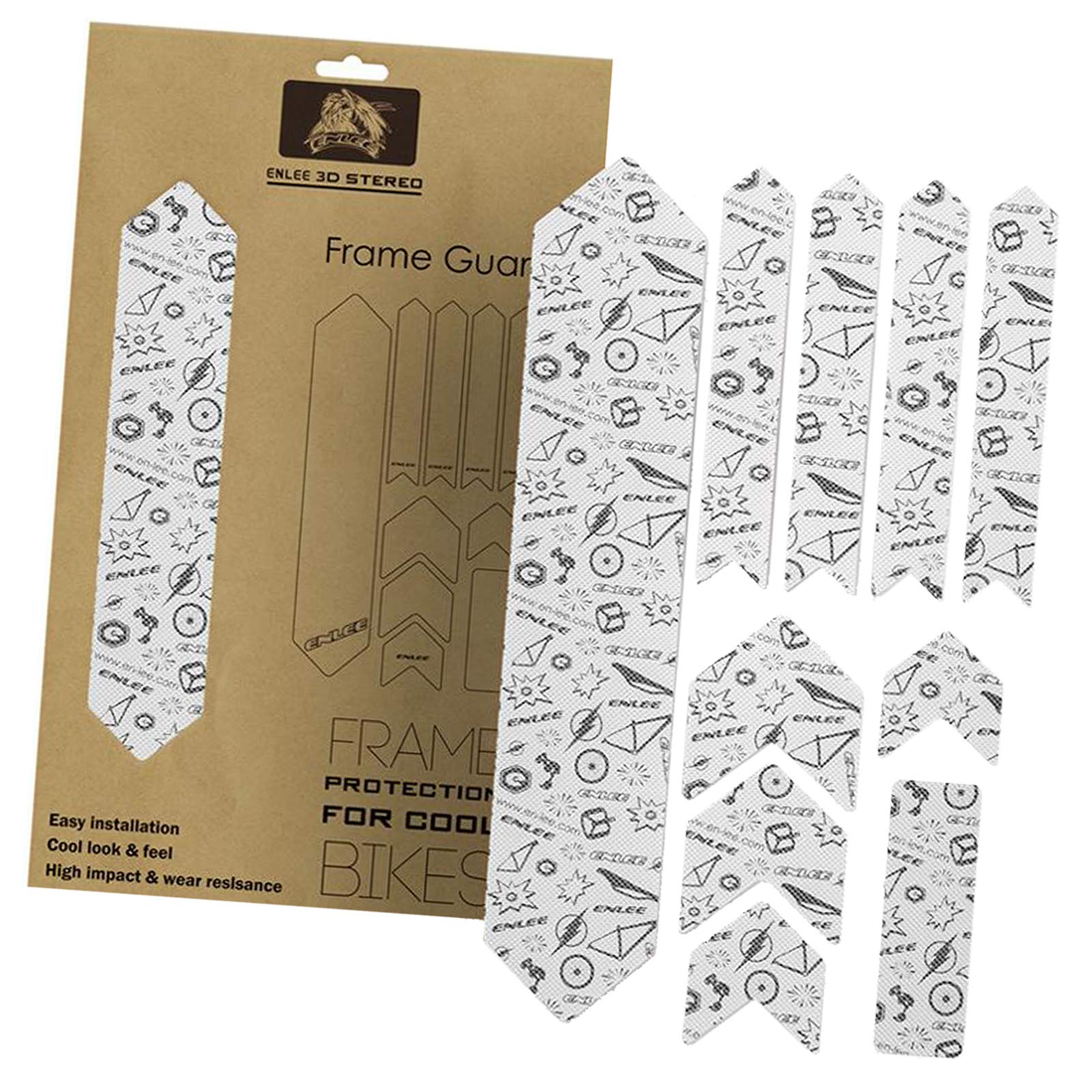 SM SunniMix Bike Tape Decal Kit - Durable Chainstay & Frame Stickers for Mountain & Road Bikes | Waterproof Decorative Vinyl Wraps | Perfect for Cycling Enthusiasts & Bike Customization
