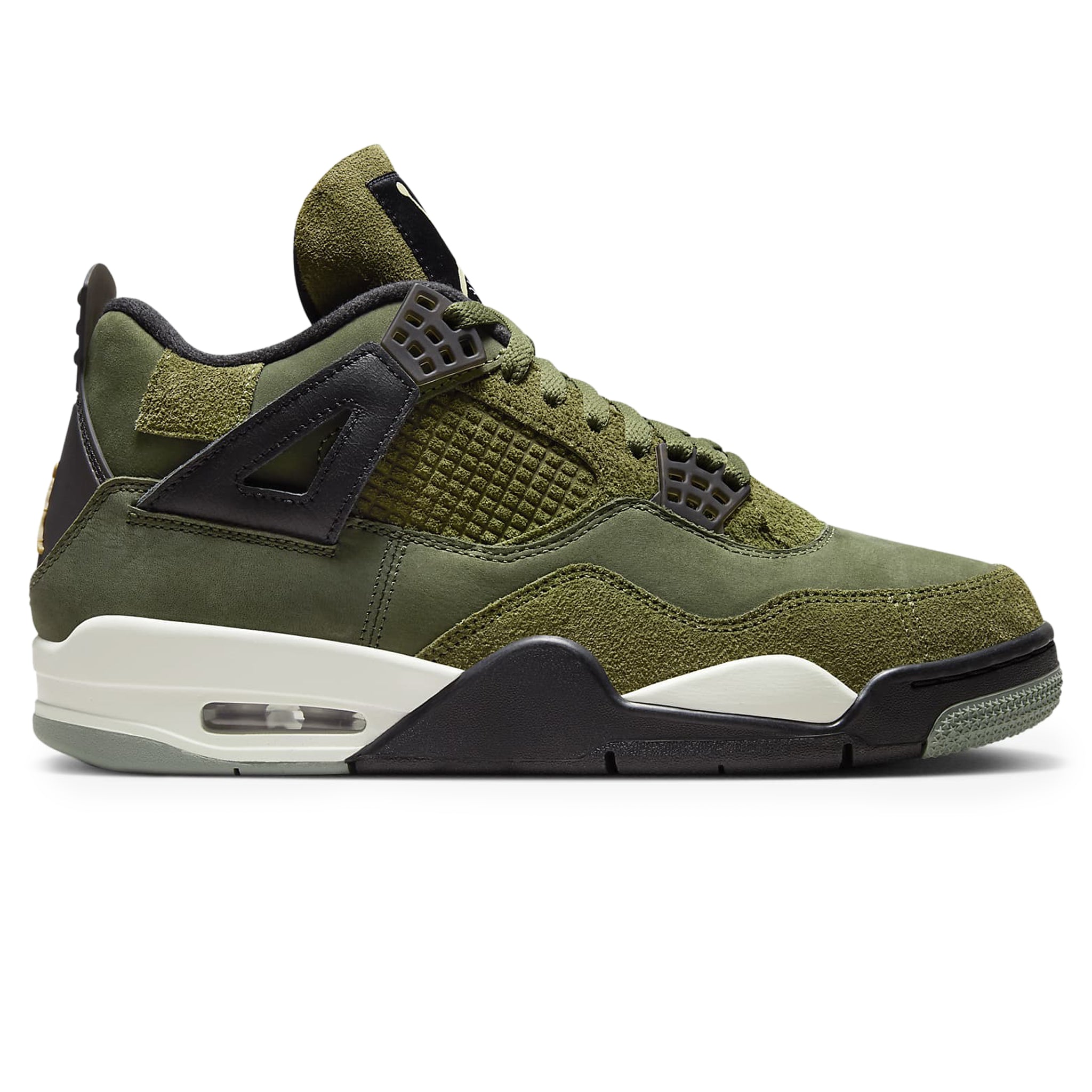 Air Jordan 4 Retro SE Craft Olive Sneakers - Men's Basketball Shoes for Casual Wear & Street Style (Limited Stock)