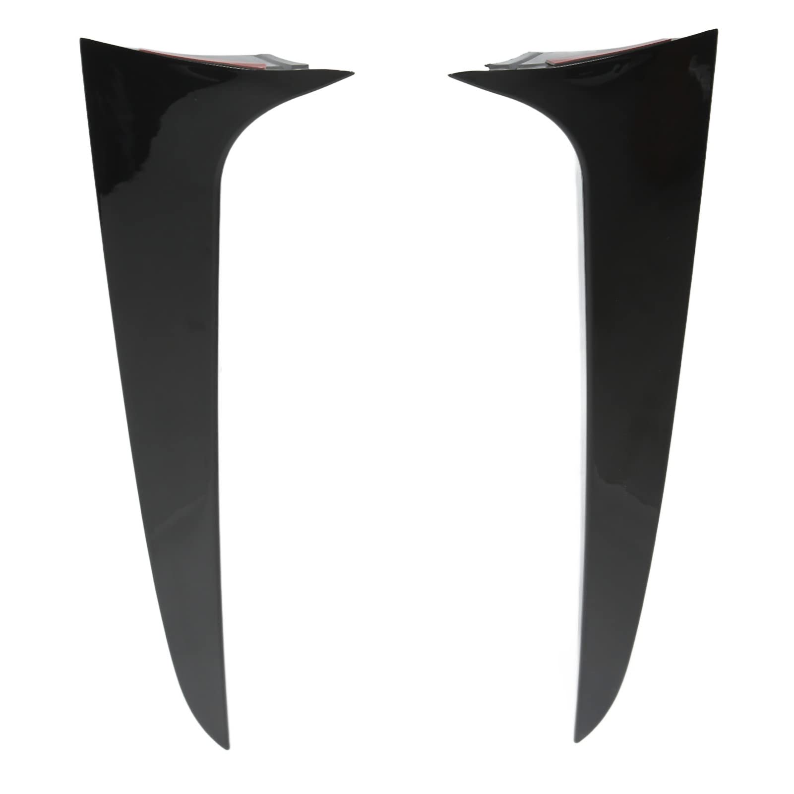 Glossy Black Rear Window Side Spoiler Trim for BMW X3 F25 (2011-2017) - Left & Right Pair, Aerodynamic Beveled Design - Perfect for Enhanced Style & Vehicle Protection During Highway Driving